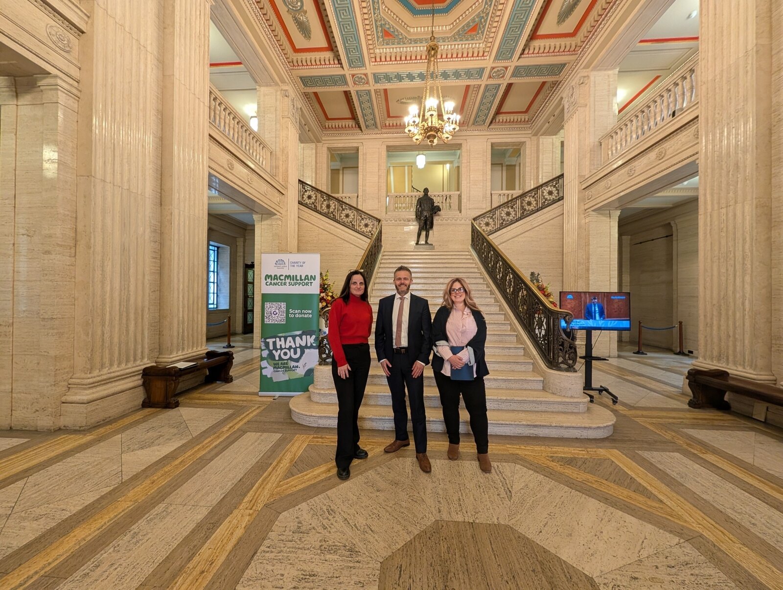 Voice and Justice Alliance representatives with Robbie Butler MLA at Parliament Buildings